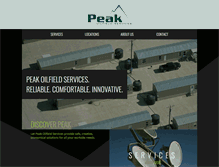 Tablet Screenshot of peakoilservices.com